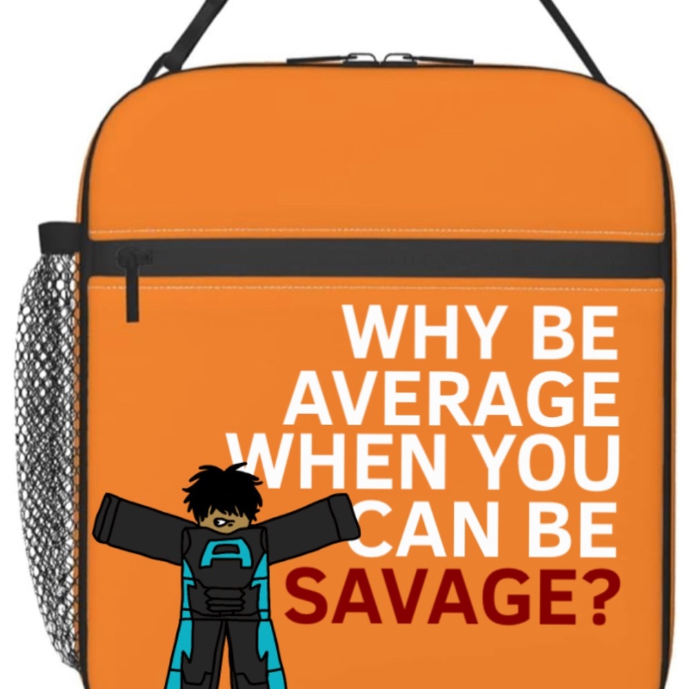 Roblox Orange School Lunch Box - Including Pocket